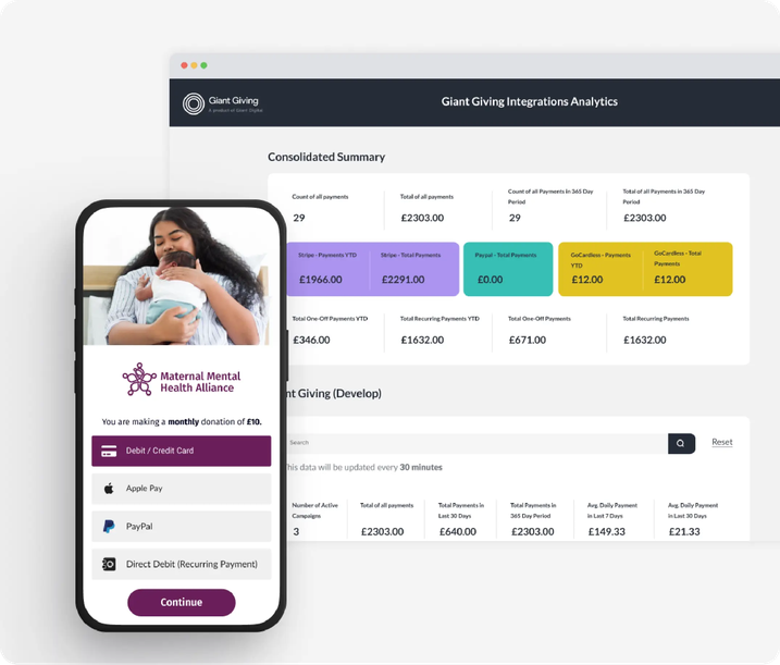 Desktop and mobile display of MMHA website.